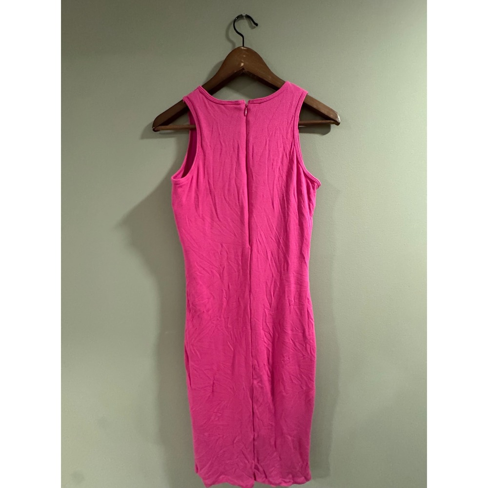Popilush Shapewear Tummy Control Midi Dress with Built-in Bodysuit Size XL Pink - Picture 7 of 9